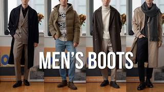 8 Outfits Styling Mens Boots for Fall amp Winter [upl. by Mayberry]