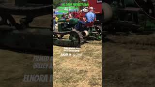 Oliver Cletrac HG tractor with plow On the Move ￼filmed white river valley antique show [upl. by Rosenquist]