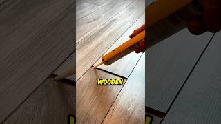 Simple Trick to Fill Wooden Floor Gaps 😱 [upl. by Eiramait263]