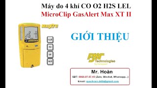 Giới thiệu máy đo khí Microclip Gasalert Max XT II 0965070740 [upl. by Gainor]