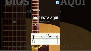 Dios esta aqui Guitarra Tutorial  Alabanza de Adoración Fácil shorts [upl. by Inaoj]