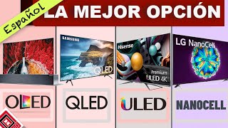 QLED vs ULED vs OLED vs NANOCELL vs LED  el mejor televisor para comprar [upl. by Otrebire]