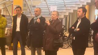 La sindaca Patrizia Manassero alla presentazione del bonus mobilità a Cuneo [upl. by Darreg]