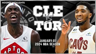 Cleveland Cavaliers vs Toronto Raptors Full Game Highlights  Jan 1  2024 NBA Season [upl. by Aihsoem]