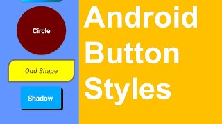 Custom buttons in android studio [upl. by Socram]