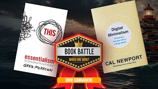 Exploring Essentialism amp Digital Minimalism Mastering Productivity  Book Battle [upl. by Atiuqer83]