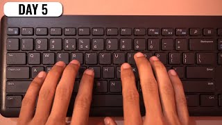 English Typing Course DAY 5  Free Typing Lessons  Touch Typing Course  Tech Avi [upl. by Salangi]