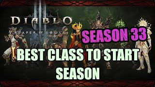 Diablo 3 Season 33  Top 3 Classes to Start Season [upl. by Annahtur]