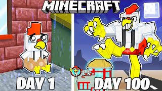 I Survived 100 Days at CLUCKYS in Minecraft [upl. by Carmelle]