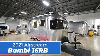 2021 Airstream Bambi 16RB  Full Service Walk Through [upl. by Noterb]