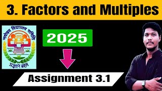 Navodaya Class 6 maths  Factors and multiples  Assignment 31supersixacademy jnvmaths prime [upl. by Nairrad]