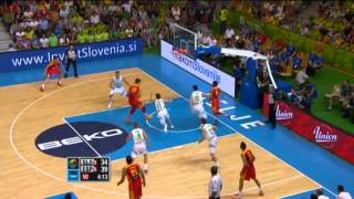 Highlights SloveniaSpain EuroBasket 2013 [upl. by Maguire758]