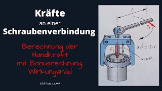 Kräfte an einer Schraubenverbindung [upl. by Ewen]