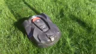 Husqvarna 430X Automower Cutting through very long grass [upl. by Nitin]