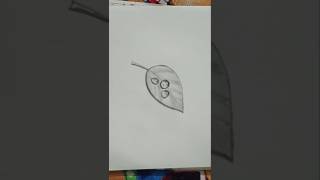 Realistic leaf 🌿 drawinghow to drow realistic leaf drawing step by step [upl. by Mag]