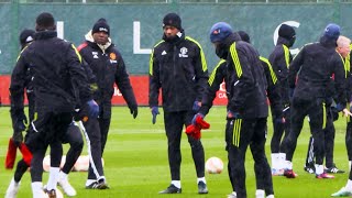 Casemiro Varane and Martial train ahead of Man Utd crucial Europa League game against Real Betis [upl. by Alyssa341]