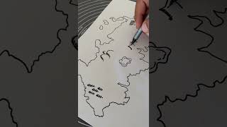 Fantasy map  diy fantasy map  rice map shorts fantasymap mapmaking shortsart trendingshorts [upl. by Lohrman659]