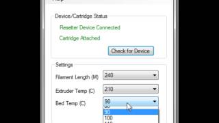 xyzPrinting da Vinci 10 Filament Cartridge Resetter [upl. by Ulyram]