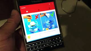 Blackberry Passport running Facebook Facebook Messenger Youtube and Insatagram [upl. by Alleuol410]