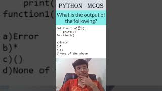 Python MCQ in 60 Seconds  Learn Python Quickly infytqmcq infytq pythonprogramming python [upl. by Ikoek]