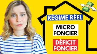 Location vide  la fiscalité des revenus fonciers expliquée micro réel déficit foncier [upl. by Nylodnarb]