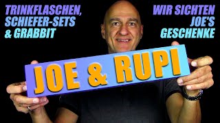 Joe amp Rupi sichten Geschenkideen  Trinkflaschen SchieferSets amp Grabbit  xD [upl. by Karlise]