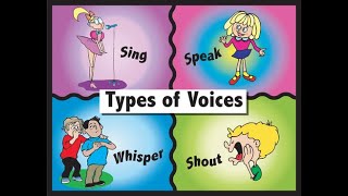 4 Types of Voices whisper talk sing shout [upl. by Aniad667]