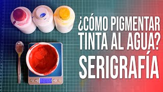 ¿CÓMO PIGMENTAR TINTA AL AGUASERIGRAFÍA [upl. by Analed]