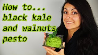 CAVOLO NERO How to make Black Kale and Walnuts pesto in 5 minutes  by Conscious Rebhell [upl. by Asserat462]