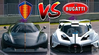 Real Racing 3 Bugatti Bolide Vs Koenigsegg Jesko Absolut  Aceleração 0500  Drag race  Top Speed [upl. by Acinnor]