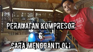 Ganti oli kompresor LAKONI IMOLA 10 HP dan Perawatan [upl. by Otha]