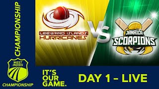 🔴LIVE Leeward Islands vs Jamaica  Day 1  West Indies Championship  Thursday 12th March 2020 [upl. by Gronseth]