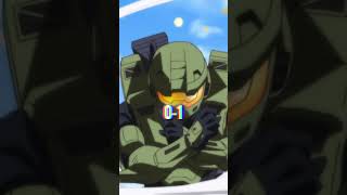 Master Chief VS Spartan 1337 ULTIMATE BATTLE shorts anime halo edit [upl. by Erreipnaej]