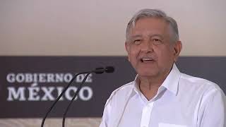 AMLO PRESIDE ASAMBLEA EJIDAL DE SEMBRANDO VIDA EN AMATÁN CHIAPAS [upl. by Eelyr]