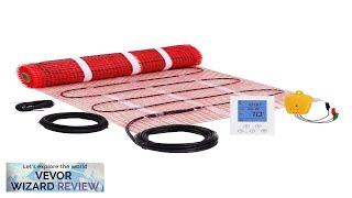 VEVOR Floor Heating Mat 30 Sqft Electric Radiant InFloor Heated Warm System Review [upl. by Orecul]