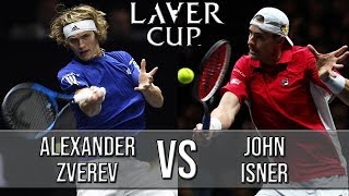 Alexander Zverev Vs John Isner  Laver Cup 2018 Highlights HD [upl. by Tnerb968]