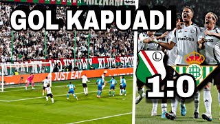 GOL KAPUADI  Legia 10 Real Betis 03102024  UEFA Conference League  Legia TV [upl. by Hendrika]