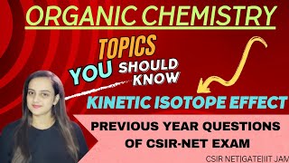 kinetic isotope effectprevious year questionsdeuterium kinetic isotope effectinverse KIE [upl. by Telrats438]