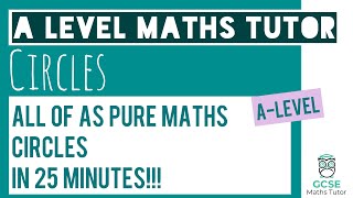 All of Circles in 25 Minutes  Chapter 6  ALevel Pure Maths Revision [upl. by Nnylarej]