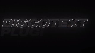 Discotext for After Effects [upl. by Liban]