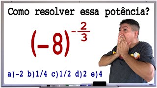 COMO RESOLVER EXPOENTE FRACIONÁRIO Prof Robson Liers  Mathematicamente [upl. by Micky]