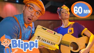 Blippi amp Meekah Rhyme at Rockwood  Blippi amp Meekah Challenges and Games for Kids [upl. by Kcirted368]