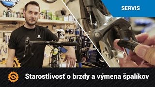 Starostlivosť o brzdy a výmena špalíkov na cestnom bicykli  SERVIS  MTBIKERSK [upl. by Ruth]