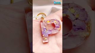 Resin ArtP S Letters Keychainspls like share comment and subscribesubscribe shorts [upl. by Maharva]