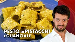 Paccheri gourmet una delizia di crema di pistacchio e guanciale [upl. by Onirefez]