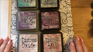 Distress ink vs Distress Oxide for coloring books [upl. by Aiela]