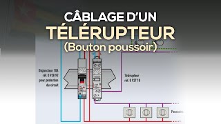 Câblage dun télérupteur Bouton Poussoir [upl. by Keir840]