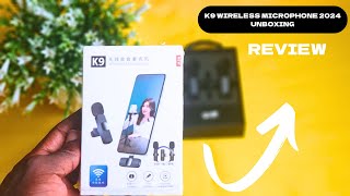 K9 WIRELESS MICROPHONE REVIEW FOR ANDROID AND IPHONE [upl. by Tamarah]