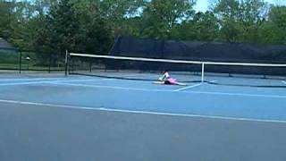 Jumping Over Tennis Net  Fail [upl. by Buddie928]