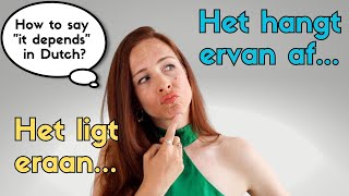 6 manieren voor quotit dependsquot hoe stel je VOORWAARDEN in het Nederlands NT2  B1B2 learndutch [upl. by Ponton24]